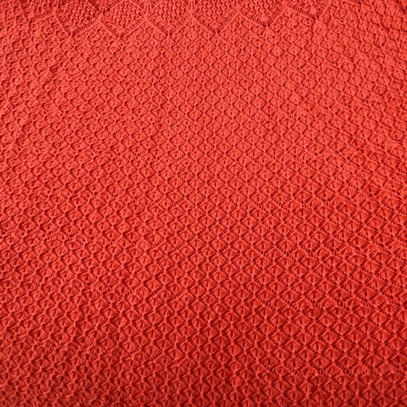 House Of Harlow 1960 Red Knit Maxi Dress With Ruffle Detail & Flared Hem Size S - Picture 8 of 13